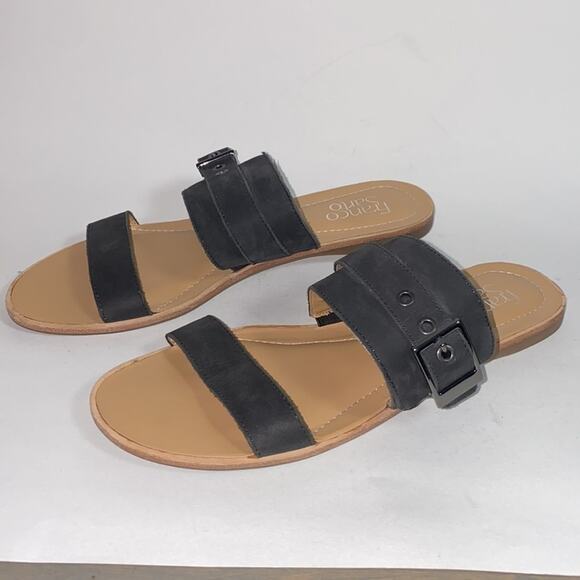 Franco Sarto blitz leather slip on sandals - Picture 2 of 6